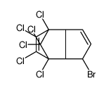 1-Bromo-4,5,6,7,8,8-hexachloro-3a,4,7,7a-tetrahydro-4,7-methano-1H-indene结构式
