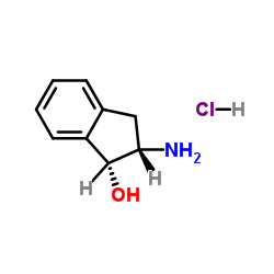 (1R,2S)-(+)-2-Amino-1-indanol hydrochloride Structure