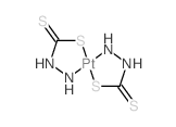 (azanidylamino)methanedithioate; platinum(+4) cation Structure