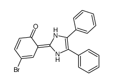 4-bromo-6-(4,5-diphenyl-1,3-dihydroimidazol-2-ylidene)cyclohexa-2,4-dien-1-one结构式