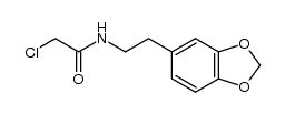 N-(2-(benzo[d][1,3]dioxol-5-yl)ethyl)-2-chloroacetamide结构式