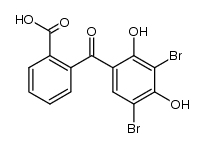 3,5-dibromo-2'-carboxy-2,4-dihydroxybenzophenone Structure