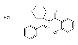 (3-benzoyl-1-methylpiperidin-1-ium-3-yl) 2-chlorobenzoate,chloride结构式