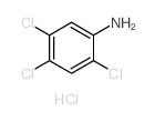 Benzenamine,2,4,5-trichloro-, hydrochloride (1:1) Structure