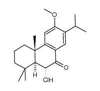 (4aS,10aS)-10-chloro-7-isopropyl-6-methoxy-1,1,4a-trimethyl-2,3,4,4a,10,10a-hexahydrophenanthren-9(1H)-one结构式