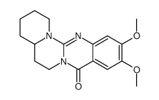 2,3,4,4a,5,6-Hexahydro-10,11-dimethoxy-1H,8H-pyrido[1',2':3,4]pyrimido[2,1-b]quinazolin-8-one结构式