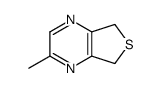 (9CI)-5,7-二氢-2-甲基-噻吩并[3,4-b]吡嗪结构式