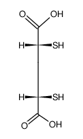 meso-α,α'-dimercaptoadipic acid结构式