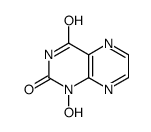 1-hydroxypteridine-2,4-dione结构式