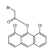 (1,8-dichloroanthracen-9-yl) 2-bromoacetate结构式