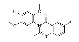 3-(4-chloro-2,5-dimethoxyphenyl)-6-iodo-2-methylquinazolin-4-one Structure