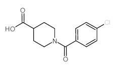 1-(4-Chloro-benzoyl)-piperidine-4-carboxylic acid Structure