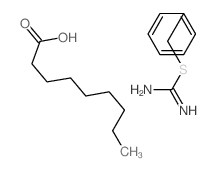 benzylsulfanylmethanimidamide; nonanoic acid结构式