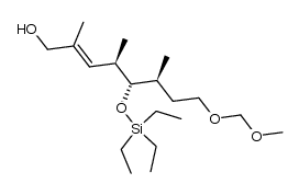 (4R,5S,6S,E)-8-(methoxymethoxy)-2,4,6-trimethyl-5-((triethylsilyl)oxy)oct-2-en-1-ol结构式