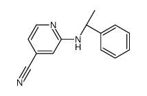 2-[[(1S)-1-phenylethyl]amino]pyridine-4-carbonitrile结构式