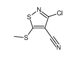 3-chloro-5-methylsulfanyl-isothiazole-4-carbonitrile结构式