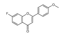 7-fluoro-2-(4-methoxyphenyl)chromen-4-one结构式