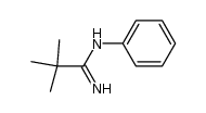 2,2-dimethyl-N-phenylpropionamidine Structure