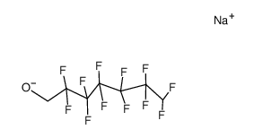 sodium alcoholate of 1,1,7-trihydroperfluoroheptanol结构式
