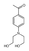 1-[4-[bis(2-hydroxyethyl)amino]phenyl]ethanone结构式