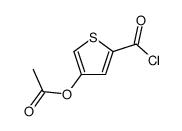 (5-carbonochloridoylthiophen-3-yl) acetate结构式