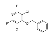 3,5-dichloro-2,6-difluoro-4-phenylmethoxypyridine结构式
