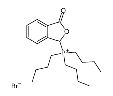 tributyl(3-oxo-1,3-dihydroisobenzofuran-1-yl)phosphonium bromide Structure