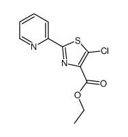 ethyl 5-chloro-2-pyridin-2-yl-1,3-thiazole-4-carboxylate Structure
