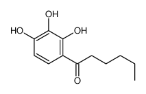 1-(2,3,4-trihydroxyphenyl)hexan-1-one结构式