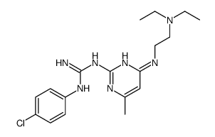 1-(4-chlorophenyl)-2-[4-[2-(diethylamino)ethylamino]-6-methylpyrimidin-2-yl]guanidine结构式