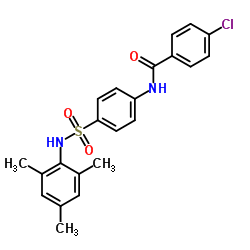 4-Chloro-N-[4-(mesitylsulfamoyl)phenyl]benzamide结构式