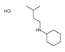 N-(3-methylbutyl)cyclohexanamine,hydrochloride Structure