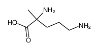 α-methyl-DL-ornithine结构式