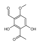 3-acetyl-2,4-dihydroxy-6-methoxybenzaldehyde结构式