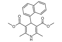 dimethyl 1,4-dihydro-2,6-dimethyl-4-(1-naphthyl)-3,5-dicarboxylate Structure