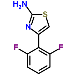 4-(2,6-Difluorophenyl)-1,3-thiazol-2-amine结构式