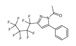 1-ACETYL-3(5)-PERFLUOROBUTYL-5(3)-PHENYLPYRAZOLE Structure