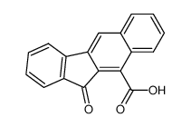 11-oxo-11H-benzo[b]fluorene-10-carboxylic acid结构式