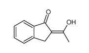 2,3-Dihydro-2-(1-hydroxyethylidene)-1H-inden-1-one结构式