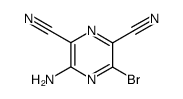 3-amino-5-bromo-pyrazine-2,6-dicarbonitrile结构式