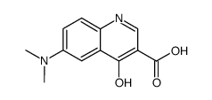 6-dimethylamino-4-hydroxy-quinoline-3-carboxylic acid结构式