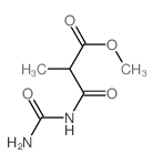 Propanoic acid,3-[(aminocarbonyl)amino]-2-methyl-3-oxo-, methyl ester结构式