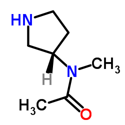 Acetamide, N-methyl-N-(3S)-3-pyrrolidinyl- (9CI) structure
