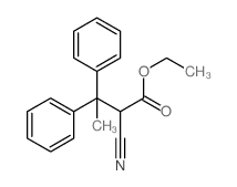 ethyl 2-cyano-3,3-diphenyl-pentanoate结构式