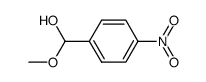 p-nitrobenzaldehyde monomethyl acetal Structure