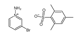 1-amino-3-bromopyridin-1-ium 2,4,6-trimethylbenzene-1-sulfonate structure