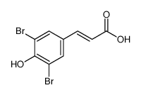 (2E)-3-(3,5-二溴-4-羟基苯基)-2-丙烯酸结构式