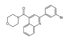 [2-(3-bromophenyl)quinolin-4-yl]-morpholin-4-ylmethanone Structure