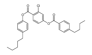 (4-pentylphenyl) 4-(4-butylbenzoyl)oxy-2-chlorobenzoate Structure