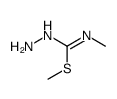 methyl N-amino-N'-methylcarbamimidothioate Structure